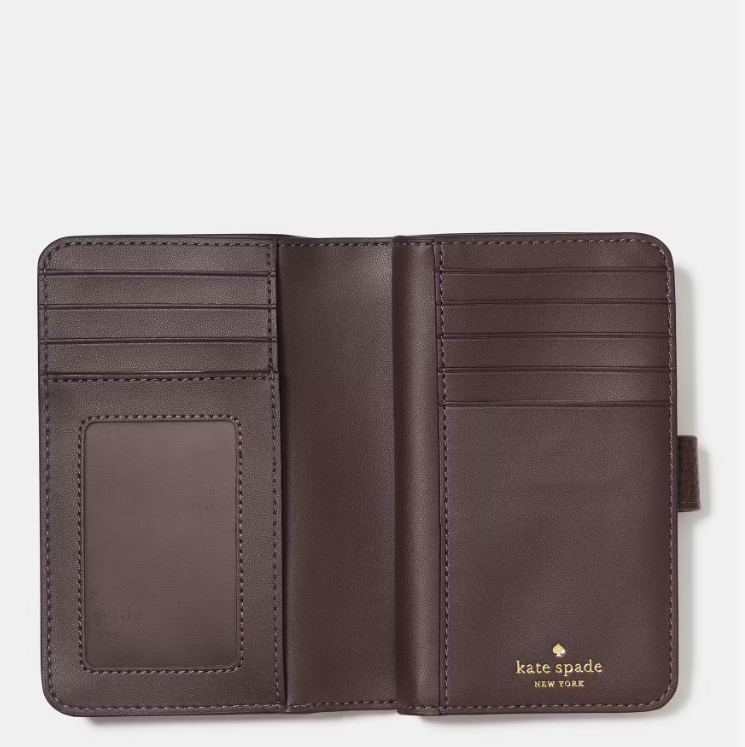 Cartera mediana café Kate Spade