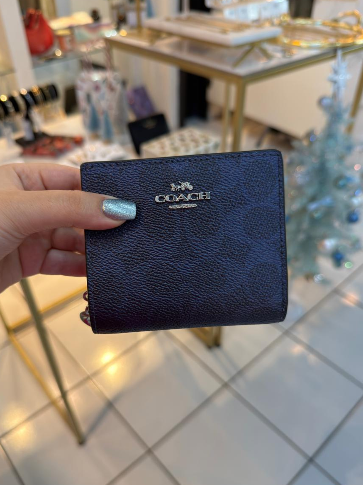 Cartera chica azul Coach