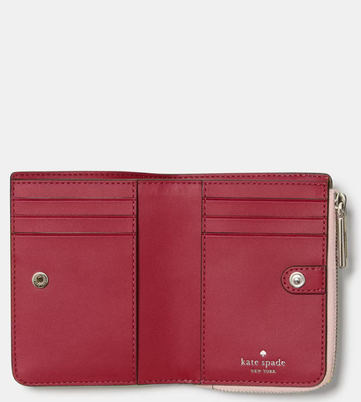 Cartera mediana rosa Kate Spade