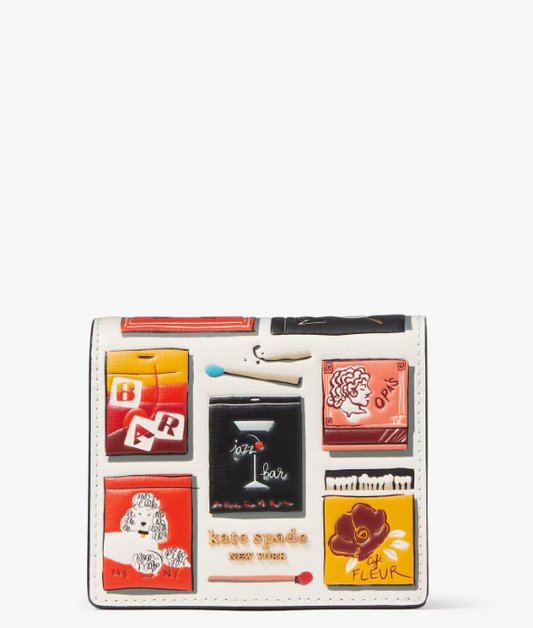 Morgan Matchbox Embossed Small Bifold Wallet - Kate Spade *PRE ORDEN