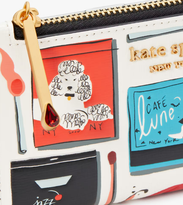 Morgan Matchbox Embossed Small Slim Bifold Wallet - Kate Spade *PRE ORDEN