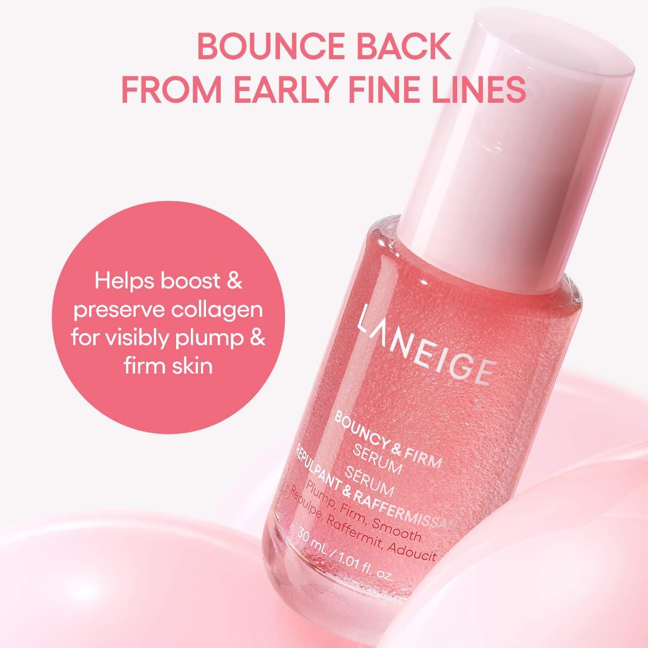 Laneige - Bouncy & Firm Radiance Boosting Serum with Peony & Collagen Complex *Pre-Orden