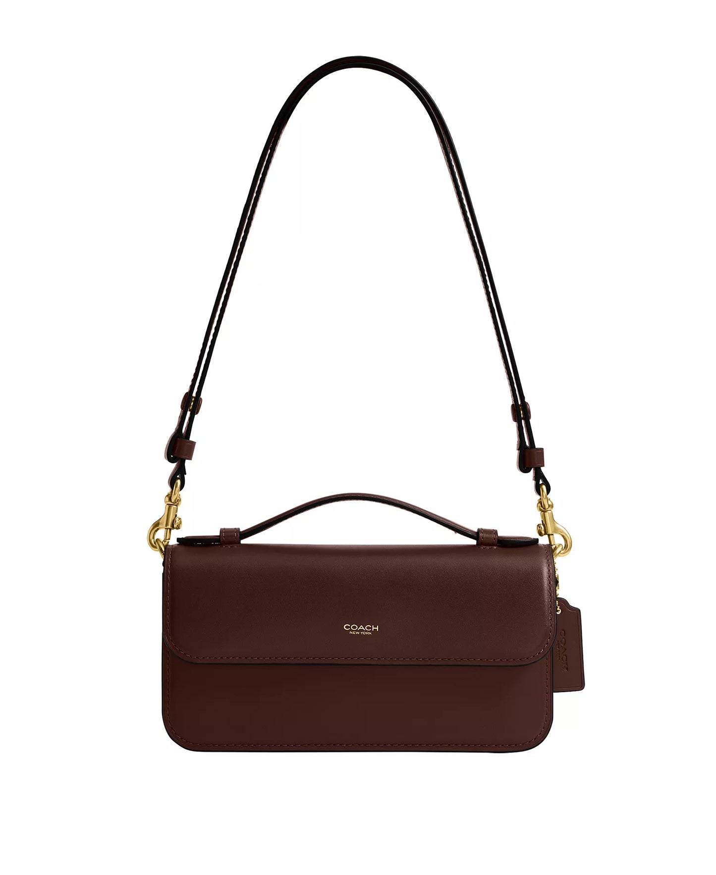 Elora Small Leather Top Handle Shoulder Bag Maple - Coach *PRE ORDER