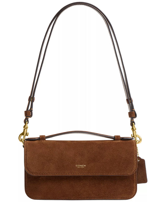 Suede Elora Top Handle Leather Crossbody Bag - Coach *P.O