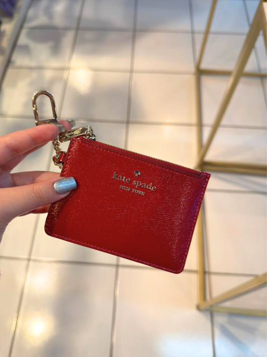 Tarjetero rojo Kate Spade