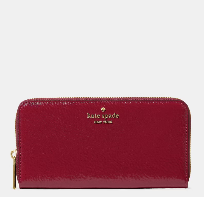 Cartera larga roja Kate Spade