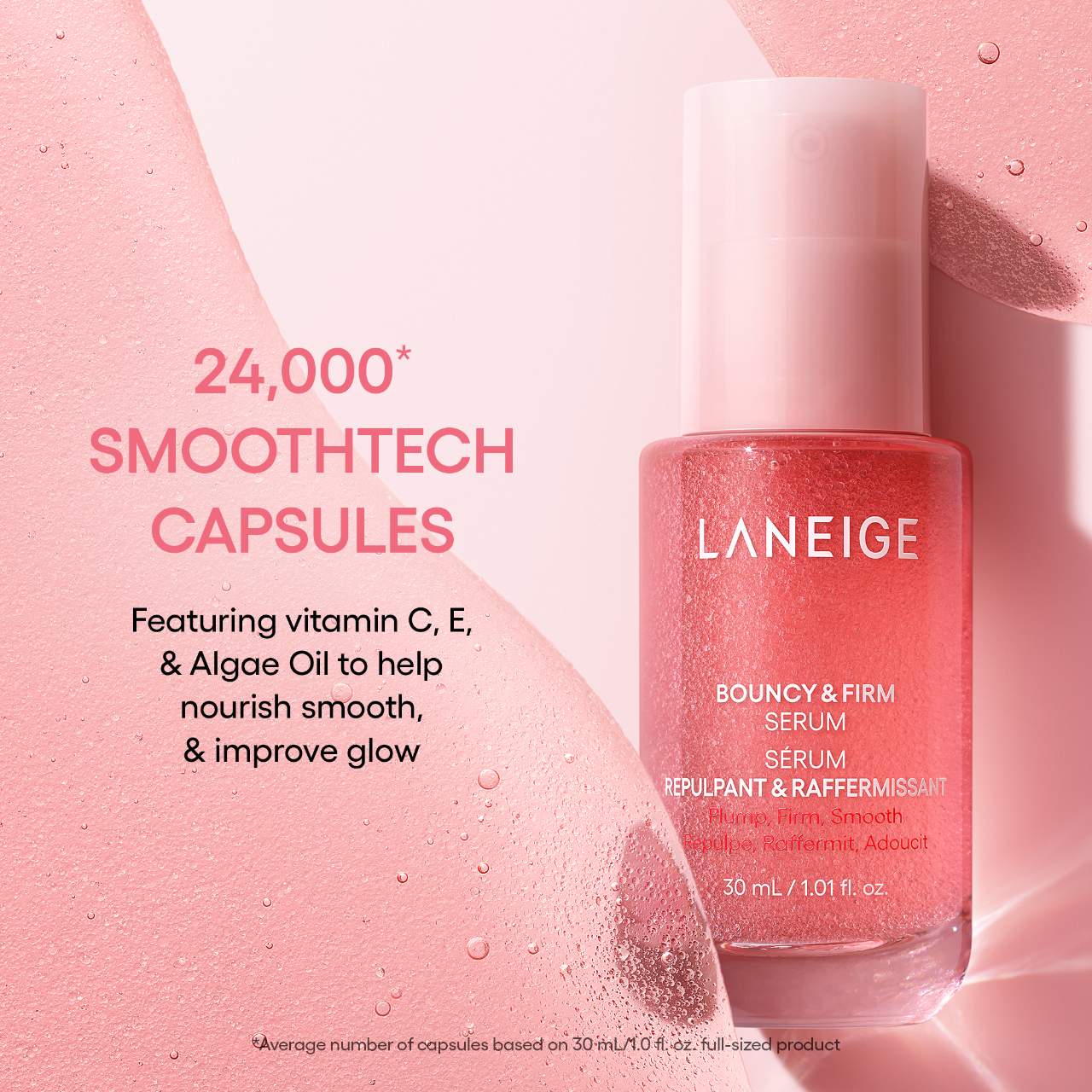 Laneige - Bouncy & Firm Radiance Boosting Serum with Peony & Collagen Complex *Pre-Orden
