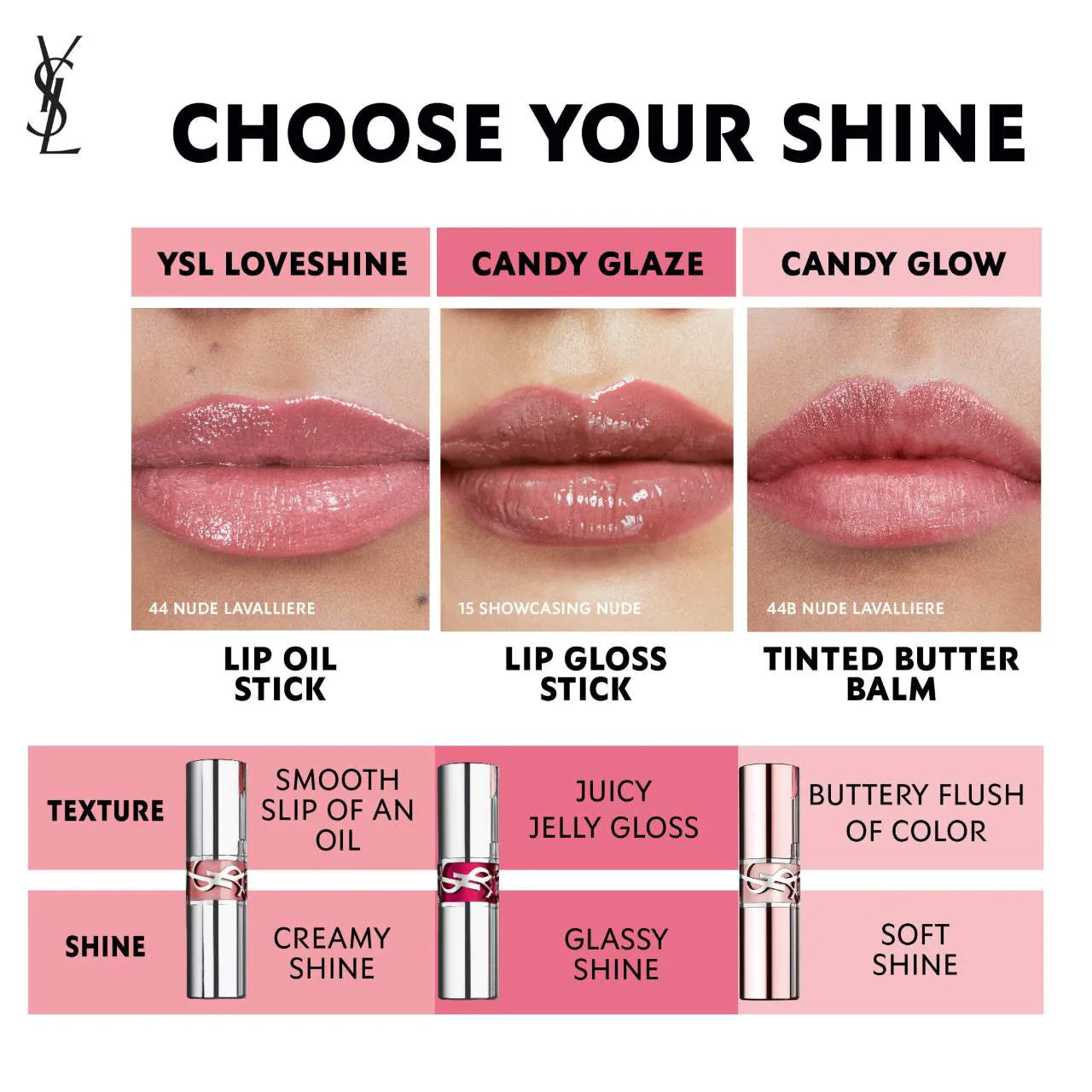 YSL - Lip Gloss Stick & Tinted Lip Balm Gift Set *Pre-Orden