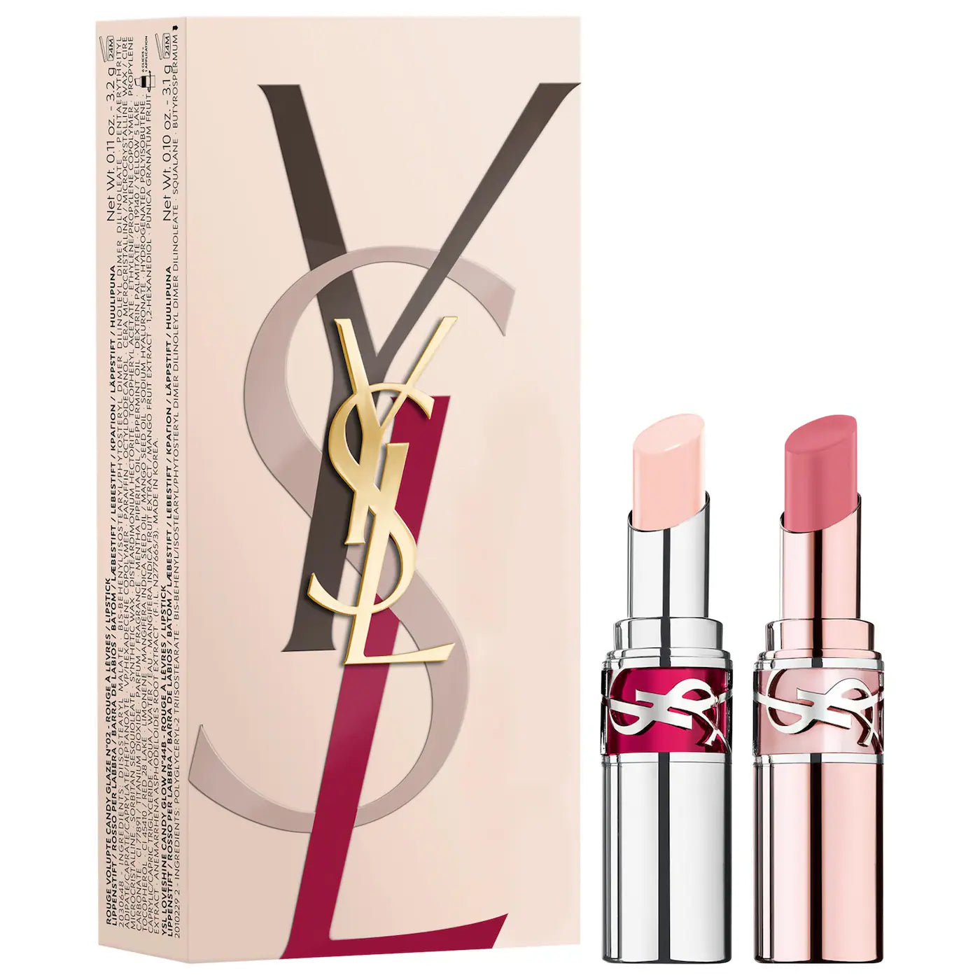 YSL - Lip Gloss Stick & Tinted Lip Balm Gift Set *Pre-Orden